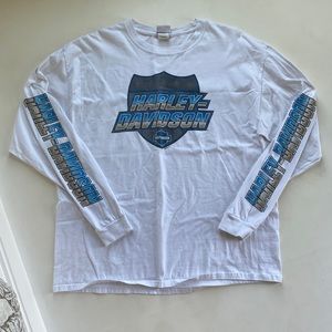 harley davidson long sleeve tee size xlarge